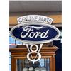 Image 2 : Double Sided Porcelain On Steel Genuine Parts Ford V8 Sign