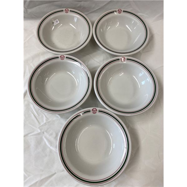 5 Vintage Colorado Midland Rail Way Bowls