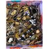 Image 4 : Large Box Full Of Costume Jewelry, Sterling , Etc..