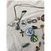 Image 2 : Antique Enamel Jewelry And Some Silver Pieces