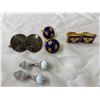 Image 1 : Lagerstroms And Sporrong Blue Enamel With Hans Jensen Silver Plate Cuff Links