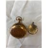 Image 1 : Gold Plated Pocket Watch Case And 1852 California Half Dollar Token Fob