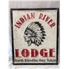 Image 1 : Custom Made Indian River Lodge North Klondike Highway Yukon Sign