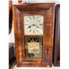Image 1 : Chauncey Jerome 30 Hour Wall Clock With Duck Hunting Scene