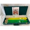 Image 1 : Mah-Jongg Set In Green Velvet Suit Case