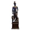 Image 1 : Fabulous Very Large Bronze Greek Statue Of Man With Jaguar, Very Well Done