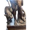 Image 5 : Fabulous Very Large Bronze Greek Statue Of Man With Jaguar, Very Well Done