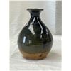 Image 1 : Antique Chinese Hunan Glazed Brown Yuhuchun Pear Form Bottle Vase