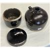 Image 1 : Early Stoneware Vessel And Stoneware Container