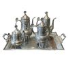 Image 1 : Embossed And Etched 5 Piece Silver Plate Tea Set