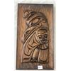 Image 1 : Hand Carved First Nations Wall Plaque Thunderbird And Sun By Ray Wesley