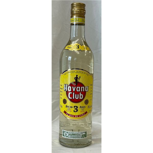 Sealed Bottle Of Havana Club Cuban Rum 750Ml