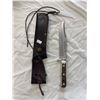 Image 4 : Antler Handled Puma Bowie Knife In Original Sheath