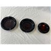 Image 1 : 3 Colored Glass Ash Trays