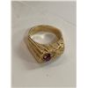Image 2 : Acid Tested 14K Gold Ring With Stone