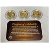 Image 1 : 4 24Kt Gold Plated 5 Cent Buffalo Coins With Coa