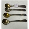 Image 1 : 4 Birks Sterling Silver Salt Spoons