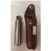 Image 2 : Vintage Schrader Balloon Tire Gadge, Meridian Utility Knife, And Vintage Medical Hour Glass Timer