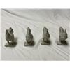 Image 1 : 4 Cast Metal Roosters
