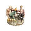 Image 1 : Pottery Piece Of Drunkards On A Bench