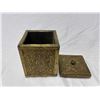 Image 2 : Vintage Brass Embossed Tobacco Box
