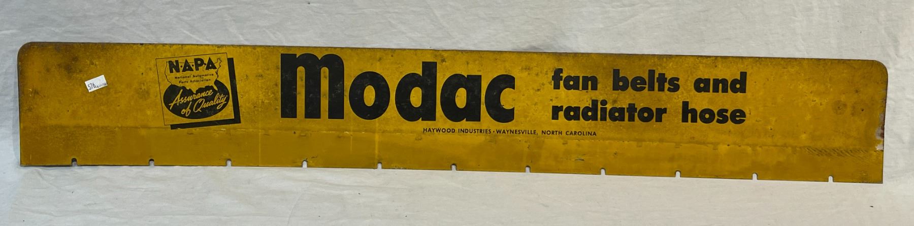 Modac Fan Belts And Radiator Hoses Sign - Test Site