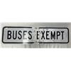 Image 1 : Buses Exempt Sign