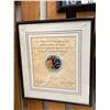 Image 1 : Framed Apollo XB11 Emblem Certificate
