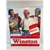 Image 1 : Metal Winston Cigarettes Advertising Sign