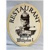 Image 1 : Oval Kaiser Wilhelm 1 Restaurant Sign