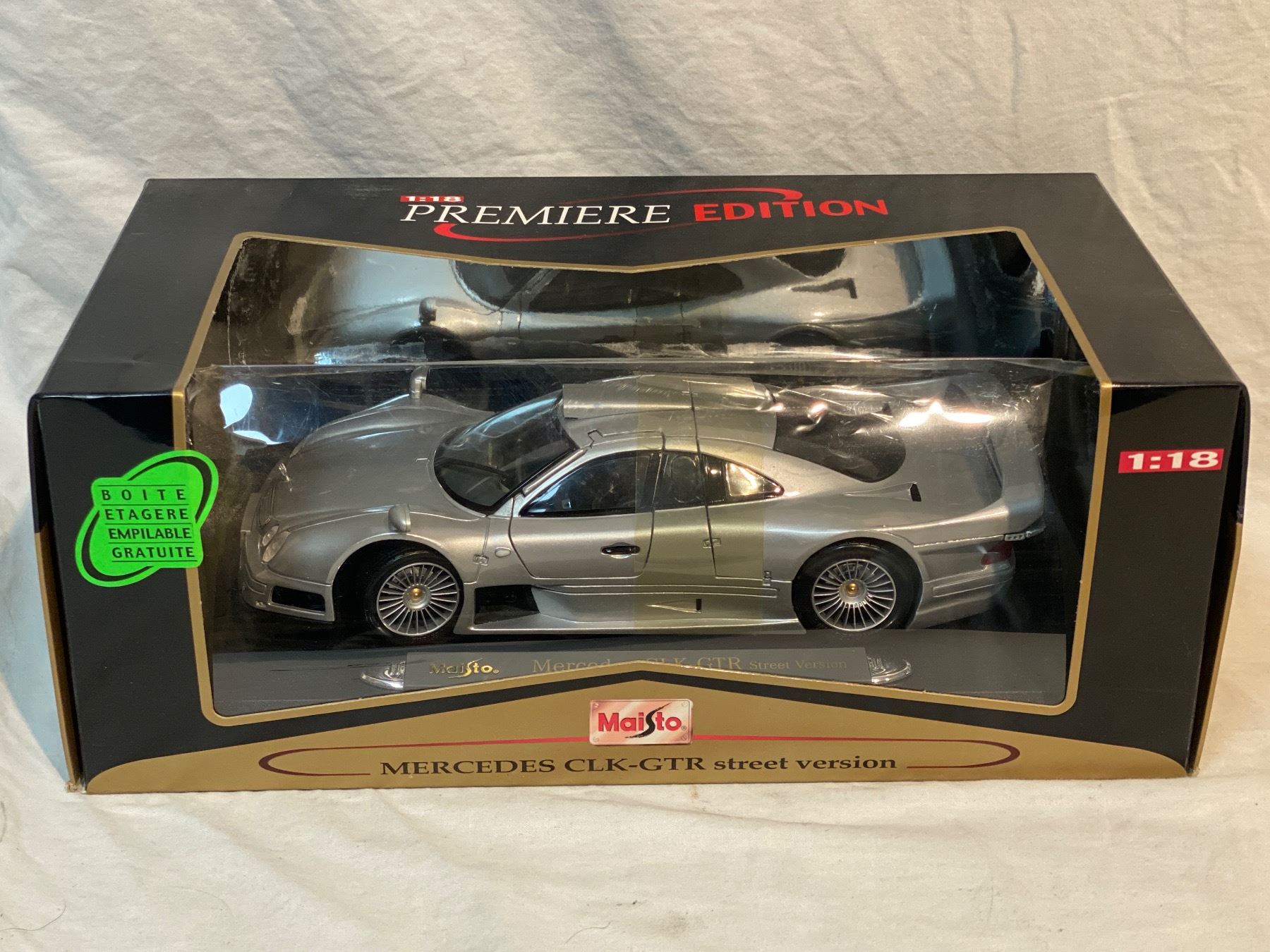 Modèle Réduit Mercedes CLK GTR Maisto 1:18 - N.10 - Occasion Sans Boîte