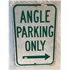 Image 1 : Angle Parking Only Sign