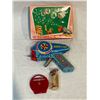 Image 1 : Exelo Japanese Tin Toy Bubble Gun In Original Box