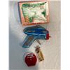 Image 3 : Exelo Japanese Tin Toy Bubble Gun In Original Box