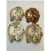Image 1 : 4 Plaster Cherub Light Switch Plates