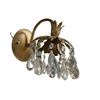 Image 1 : Metal Wall Hanging Light With Hanging Crystals