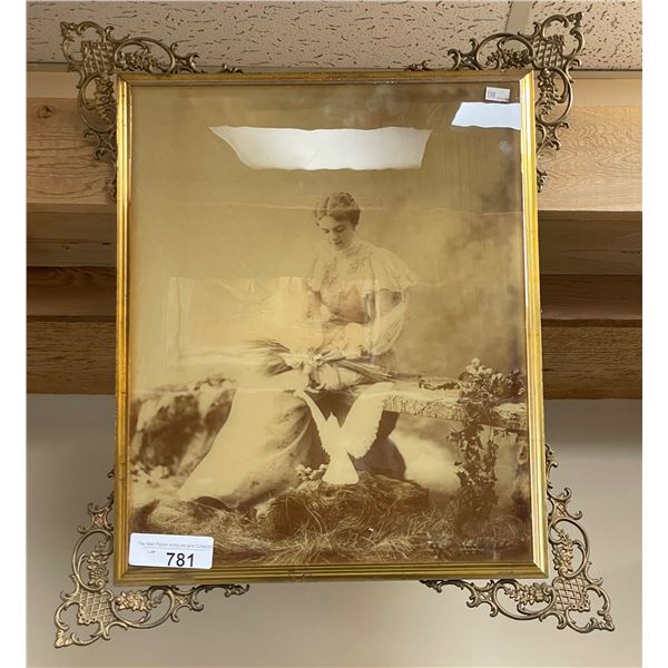 Antique Ornate Framed Print By Bakers Art Gallery