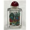 Image 1 : Vintage Reverse Painted Glass Snuff Bottle Harvesting/Nature Scene