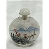 Image 1 : Vintage Reverse Painted Glass Snuff Bottle Nature / Bird Scene