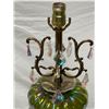 Image 2 : Mid Century Modern Table Lamp With Hanging  Crystals