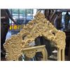 Image 2 : Vintage Heavily Carved Ornate Wooden Mirror