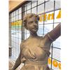 Image 2 : Large Lady Figural Bronze Sculpture (1 Of A Matching Pair)