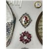Image 4 : Assorted Antique And Vintage Collectibles: Curling Iron, Candle Snuffer, Jewellery, And More
