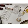 Image 5 : Assorted Antique And Vintage Collectibles: Curling Iron, Candle Snuffer, Jewellery, And More