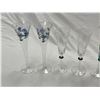 Image 2 : 7 Assorted Vintage Wine Glasses (5 Hand Painted)