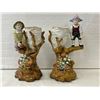 Image 1 : Pair Of Vintage Porcelain "Boy In Tree" Vases