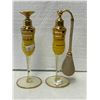 Image 1 : 2 Vintage Glass Perfume Bottles, 1 With Bladder