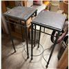 Image 2 : Pair Of Square Tile Top Tables