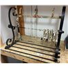 Image 1 : Black Metal Shelf With Hangers