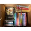Image 1 : Box Full Of Assorted CDs And DVD, Including Sealed Hunger Games Book Set